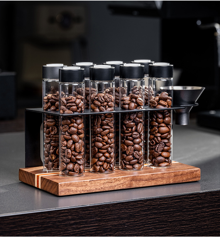 Sealed Glass 12Tubes Coffee Be - огляд і ціна Coffee Equipment Organizer