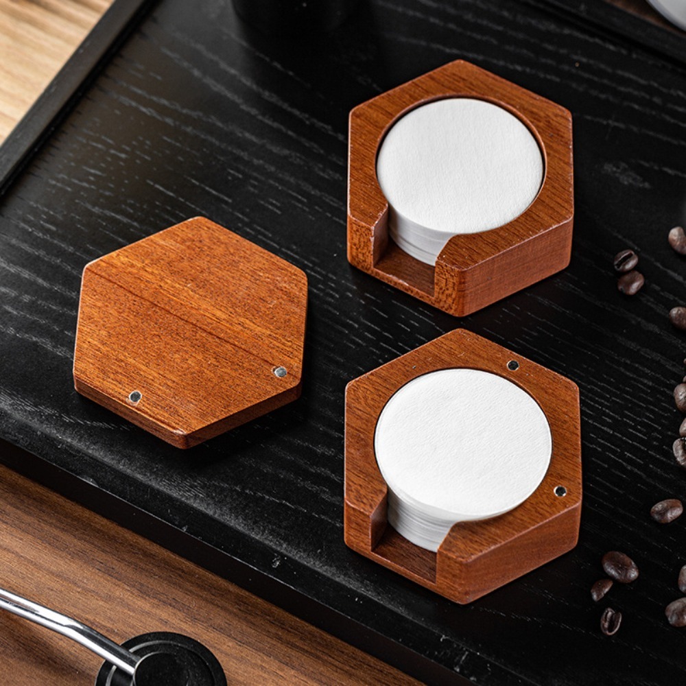 Solid Wood Hexagonal Coffee Fi - огляд і ціна Coffee Equipment Organizer