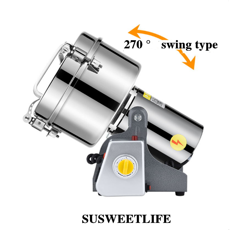 2500G Stainless Steel Food Gri - огляд і ціна Coffee Grinder Burr Flat